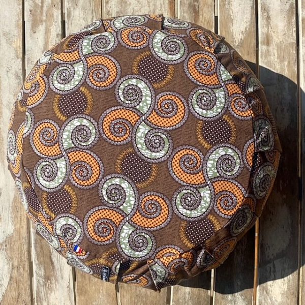 Zafu Spirale brune